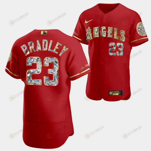 Los Angeles Angels Archie Bradley Red Jersey 23 Golden Diamond 2022-23-23 Uniform