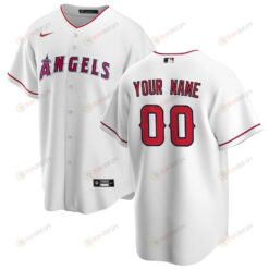Los Angeles Angels Home Custom Men Jersey - White