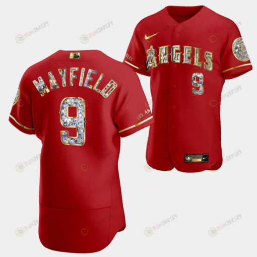 Los Angeles Angels Jack Mayfield Red Jersey 9 Golden Diamond 2022-23-23 Uniform