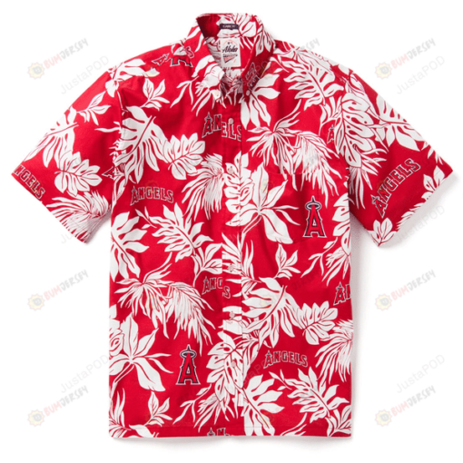 Los Angeles Angels Logo Aloha ??3D Printed Hawaiian Shirt