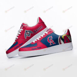 Los Angeles Angels Mascot Logo Pattern Custom Name Air Force 1 Printed