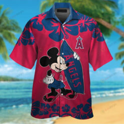 Los Angeles Angels Mickey Hawaiian Shirt Set