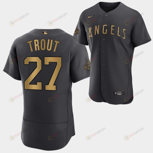 Los Angeles Angels Mike Trout 2022 All-Star Black Jersey Men