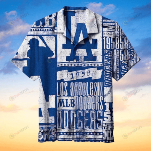 Los Angeles Baseball Team 1958 ??3D Printed Hawaiian Shirt