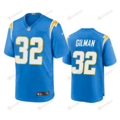 Los Angeles Chargers Alohi Gilman 32 Powder Blue Game Jersey