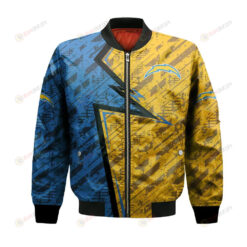 Los Angeles Chargers Bomber Jacket 3D Printed Abstract Pattern Sport