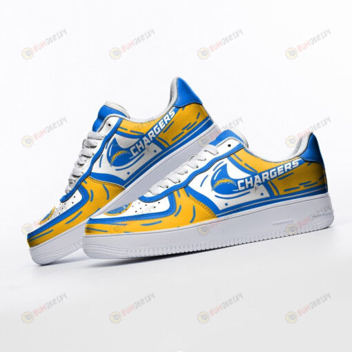 Los Angeles Chargers Comic Cartoon Logo Pattern Air Force 1 Printed