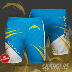 Los Angeles Chargers Custom Name Hawaiian Shorts Summer Shorts Men Shorts - Print Shorts