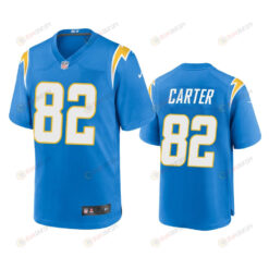 Los Angeles Chargers DeAndre Carter 82 Powder Blue Game Jersey