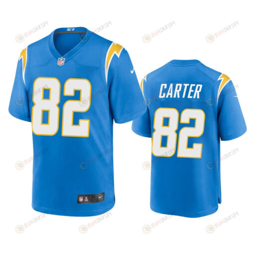 Los Angeles Chargers DeAndre Carter 82 Powder Blue Game Jersey