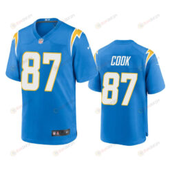 Los Angeles Chargers Jared Cook 87 Powder Blue Game Jersey