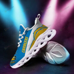 Los Angeles Chargers Logo Pattern 3D Max Soul Sneaker Shoes