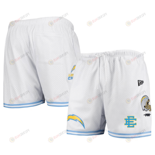 Los Angeles Chargers Logo Team White Mesh Shorts - Men