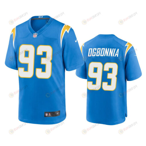 Los Angeles Chargers Otito Ogbonnia 93 Powder Blue Game Jersey