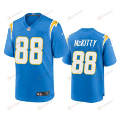 Los Angeles Chargers Tre' McKitty 88 Powder Blue Game Jersey