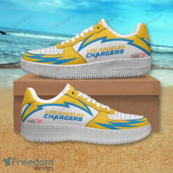 Los Angeles Chargers Yellow Air Force 1 Shoes Sneaker