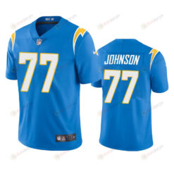 Los Angeles Chargers Zion Johnson Powder Blue 2022 Draft Vapor Limited Jersey