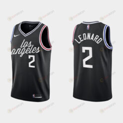 Los Angeles Clippers 2 Kawhi Leonard 2022-23 City Edition Black Men Jersey