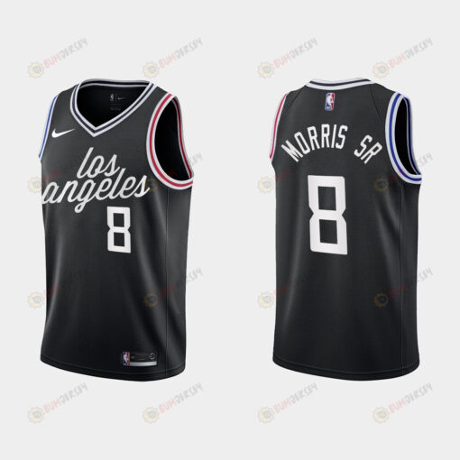 Los Angeles Clippers 8 Marcus Morris Sr. 2022-23 City Edition Black Men Jersey