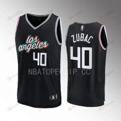 Los Angeles Clippers Ivica Zubac 40 City Edition Jersey 2022-23 Fastbreak Black