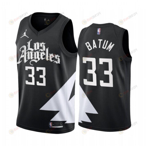 Los Angeles Clippers Nicolas Batum 33 2022-23 Statement Edition Black Jersey - Men Jersey