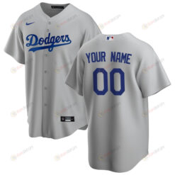 Los Angeles Dodgers Alternate Custom Men Jersey - Gray