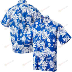 Los Angeles Dodgers Button-Up Aloha Hawaiian Shirt - Royal