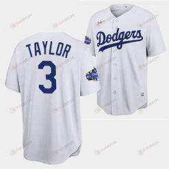 Los Angeles Dodgers Chris Taylor White Jersey 3 2022-23 All-Star Uniform