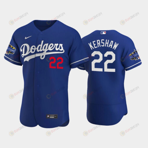 Los Angeles Dodgers Clayton Kershaw 22 Alternate Royal 2022-23 All-Star Game Jersey