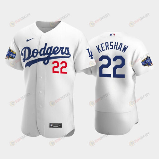 Los Angeles Dodgers Clayton Kershaw 22 Home White 2022-23 All-Star Game Jersey