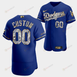 Los Angeles Dodgers Custom Royal Jersey 00 Golden Diamond 2022-23-23 Uniform