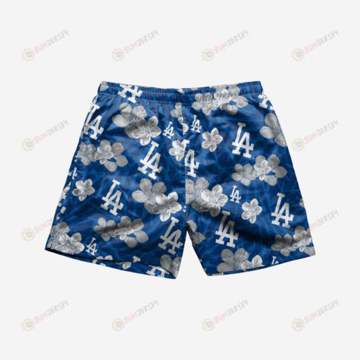 Los Angeles Dodgers Hibiscus Hawaiian Men Shorts Swim Trunks - Print Shorts