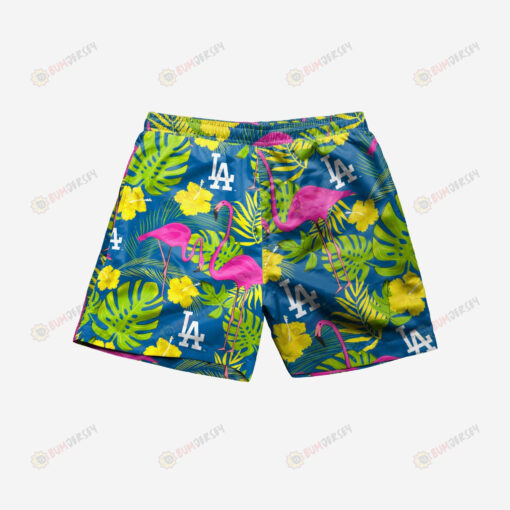 Los Angeles Dodgers Highlights Hawaiian Men Shorts Swim Trunks - Print Shorts