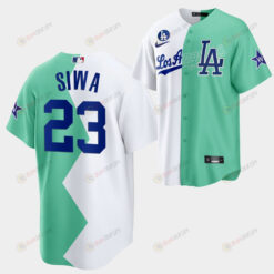 Los Angeles Dodgers JoJo Siwa 2022-23 All-Star Celebrity Softball Game 23 White Green Jersey