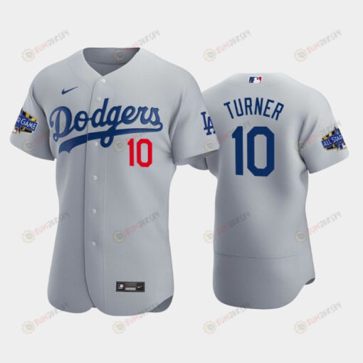 Los Angeles Dodgers Justin Turner 10 Alternate Gray 2022-23 All-Star Game Jersey