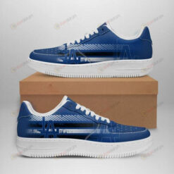 Los Angeles Dodgers Logo Pattern Air Force 1 Printed In Blue