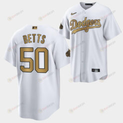 Los Angeles Dodgers Mookie Betts 2022-23 All-Star 50 White Jersey