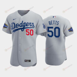 Los Angeles Dodgers Mookie Betts 50 Alternate Gray 2022-23 All-Star Game Jersey