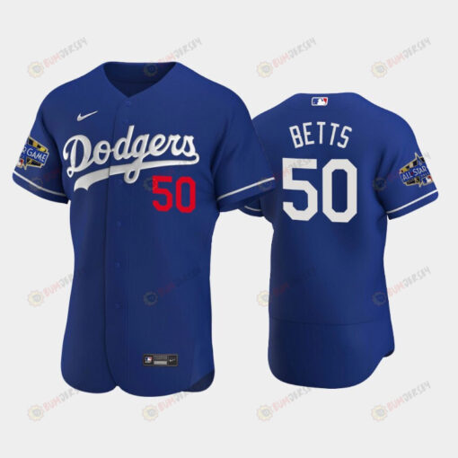 Los Angeles Dodgers Mookie Betts 50 Alternate Royal 2022-23 All-Star Game Jersey