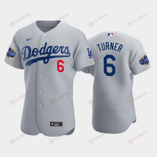 Los Angeles Dodgers Trea Turner 6 Alternate Gray 2022-23 All-Star Game Jersey