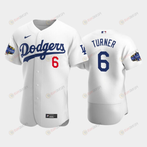 Los Angeles Dodgers Trea Turner 6 Home White 2022-23 All-Star Game Jersey