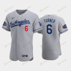Los Angeles Dodgers Trea Turner 6 Road Gray 2022-23 All-Star Game Jersey