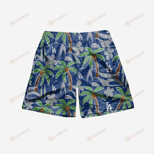 Los Angeles Dodgers Tropical Hawaiian Men Shorts Swim Trunks - Print Shorts