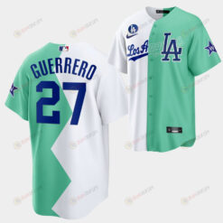 Los Angeles Dodgers Vladimir Guerrero 2022-23 All-Star Celebrity Softball Game 27 White Green Jersey