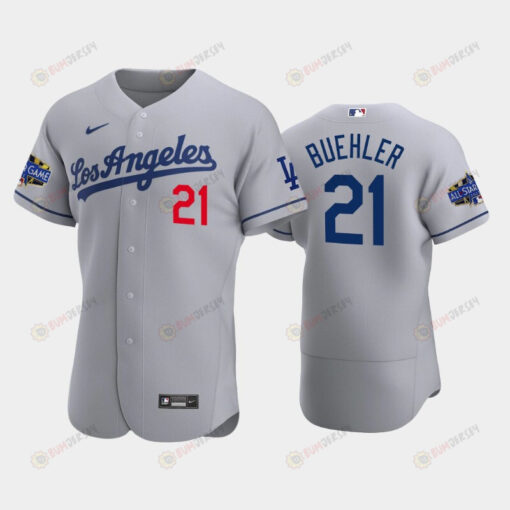 Los Angeles Dodgers Walker Buehler 21 Road Gray 2022-23 All-Star Game Jersey
