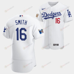 Los Angeles Dodgers Will Smith White Jersey 16 Jackie Robinson 75th Anniversary 2022-23 Uniform