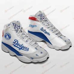 Los Angeles Dodgers With Flying Baseball Pattern Air Jordan 13 Shoes Sneakers