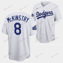 Los Angeles Dodgers Zach McKinstry White Jersey 8 2022-23 All-Star Uniform