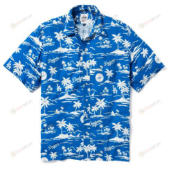 Los Angeles Doggers Vintage Blue Hawaiian Shirt Beach Short Sleeve