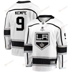 Los Angeles Kings Adrian Kempe 9 Away 2022 Stanley Cup Playoffs Breakaway Men Jersey - White